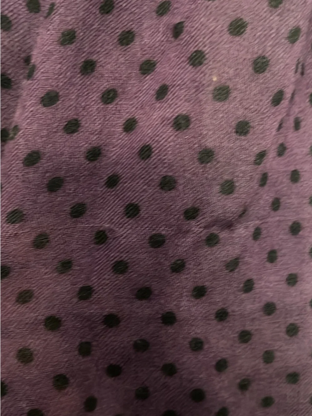 Elegant Purple Polka Dot Scarf
